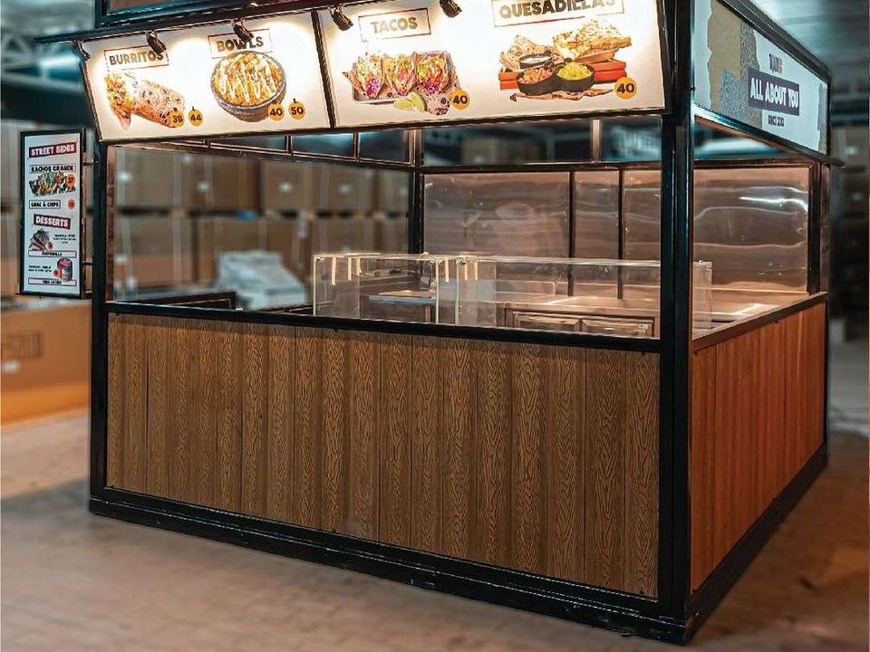 Flat-pack kiosk